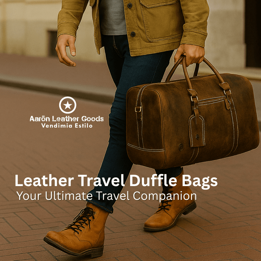 Leather Travel Duffle Bags – Your Ultimate Travel Companion | Aaron Leather Goods - Aaron Leather Goods