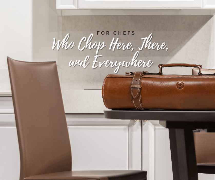 Premium Leather & Canvas Knife Roll by Aaron Leather Goods – The Ultimate Chef Knife Roll for Durable, Stylish, and Functional Chef Tool Storage - Aaron Leather Goods