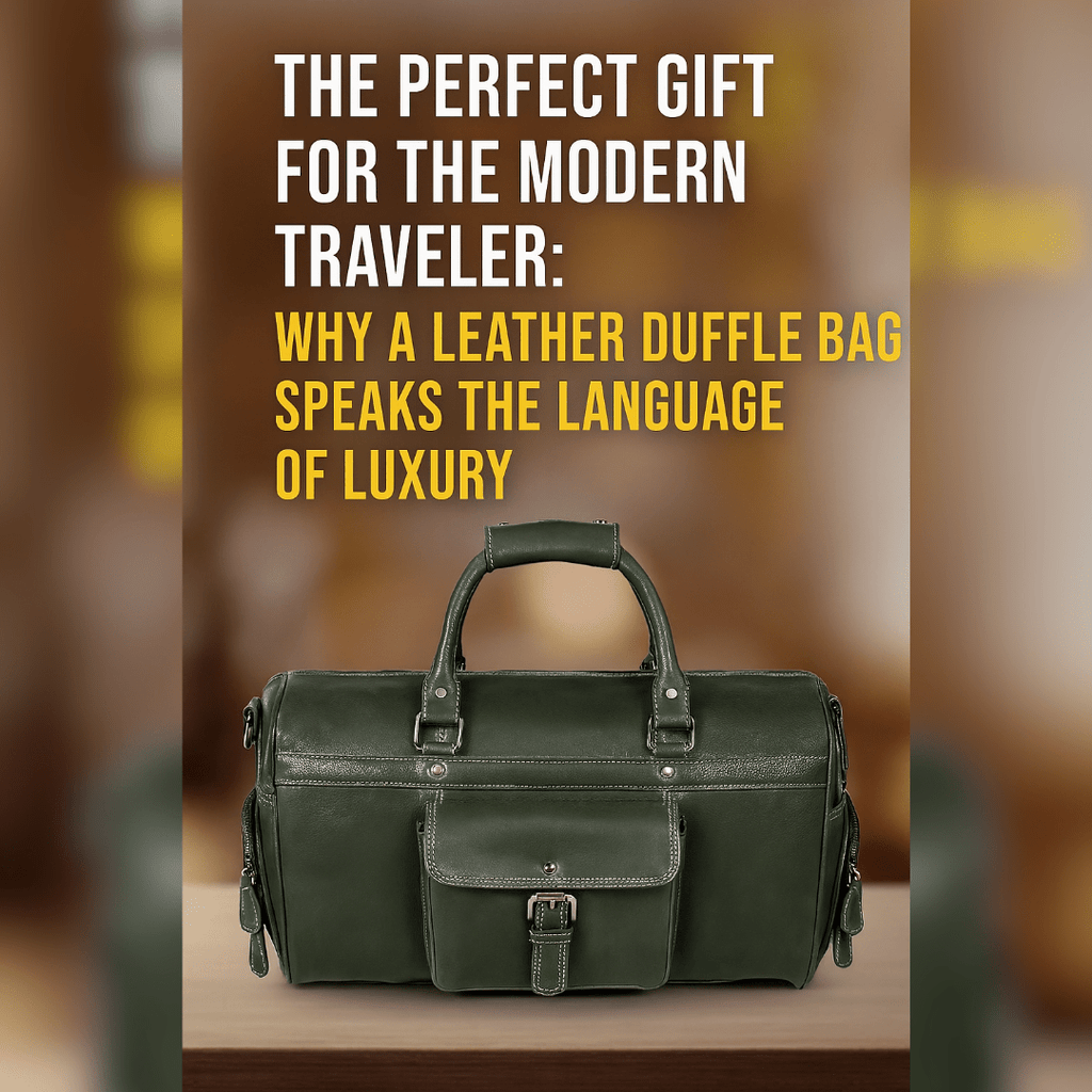 The Perfect Gift for the Modern Traveler: Why a Leather Duffle Bag Speaks the Language of Luxury - Aaron Leather Goods