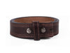 Fontana Leather Belt - Walnut Brown - Aaron Leather Goods