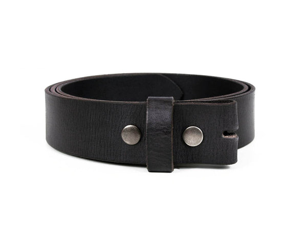 Tacoma Leather Belt - Black - Aaron Leather Goods
