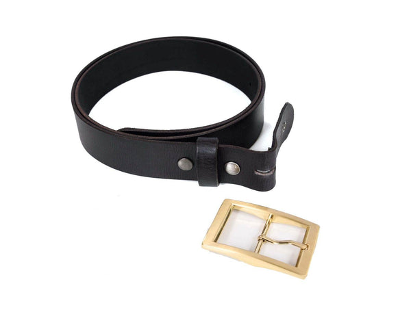 Tacoma Leather Belt - Black - Aaron Leather Goods