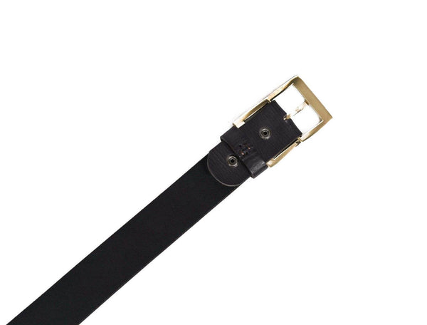 Tacoma Leather Belt - Black - Aaron Leather Goods