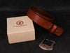 Irving Leather Belt - Brown - Aaron Leather Goods