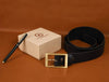 Tacoma Leather Belt - Black - Aaron Leather Goods