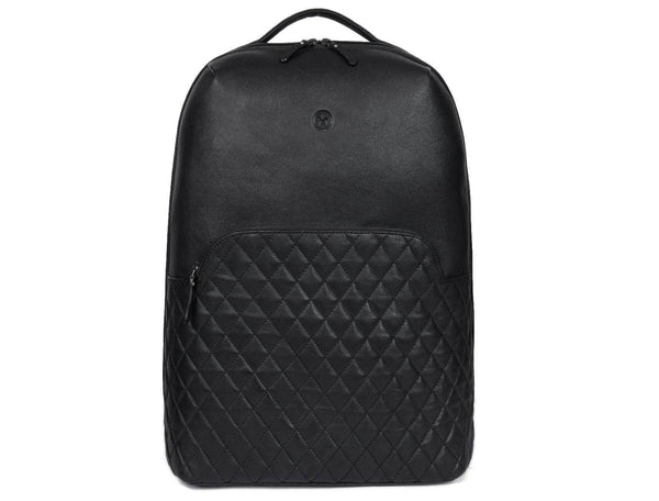 Atria Upcycled Leather Trolley Bag - Black - Aaron Leather Goods