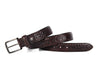 Aascent Premium Leather Wallet and Belt Combo Set - Brown - Aaron Leather Goods