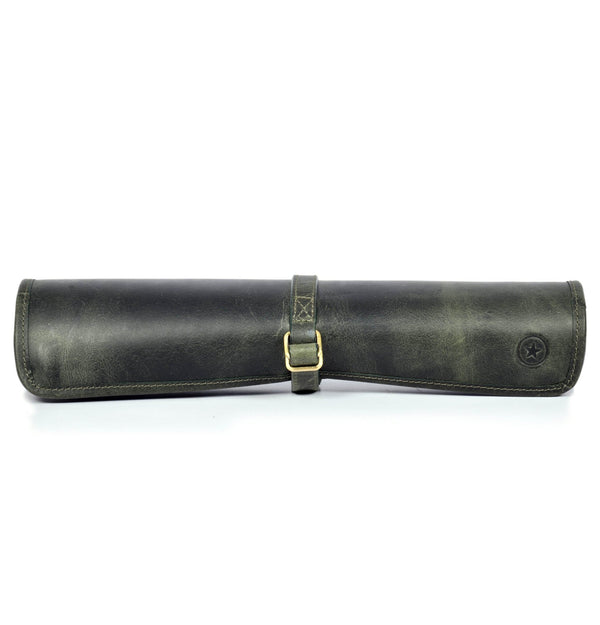 Premium Leather Knife Roll – Elegant and Durable Chef’s Knife Storage - Aaron Leather Goods