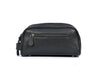 Amethyst Glow Leather Toiletry Bag - Black - Aaron Leather Goods