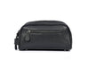 Amethyst Glow Leather Toiletry Bag - Black - Aaron Leather Goods