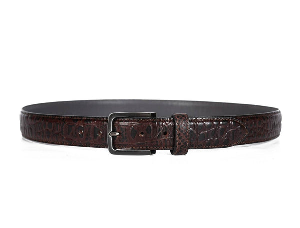 Aascent Premium Leather Wallet and Belt Combo Set - Brown - Aaron Leather Goods