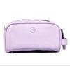 Amethyst Glow Leather Toiletry Bag - Lavender - Aaron Leather Goods