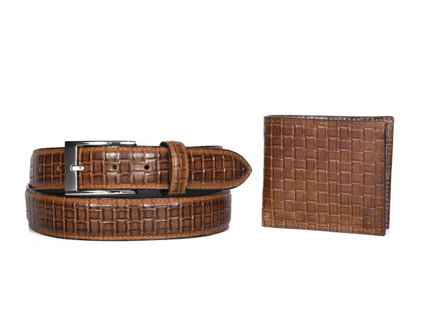 Aascent Premium Leather Wallet and Belt Combo Set - Aaron Leather Goods