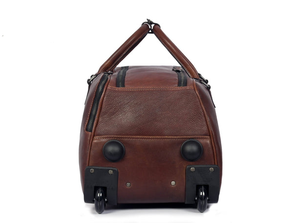 TerraCraft Leather Trolley Bag - Multicolor - Aaron Leather Goods