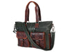 Vintage Green & Brown Leather Shoulder Bag for Women - Aaron Leather Goods