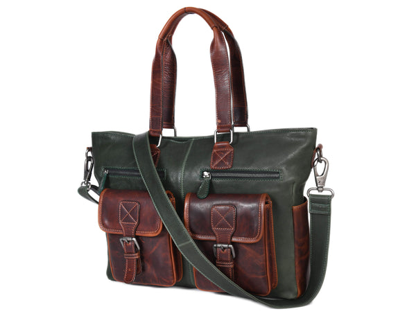 Leather Tote Bag - Aaron Leather Goods
