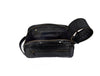 Aubrielle Leather Toiletry Bag - Black Croco - Aaron Leather Goods