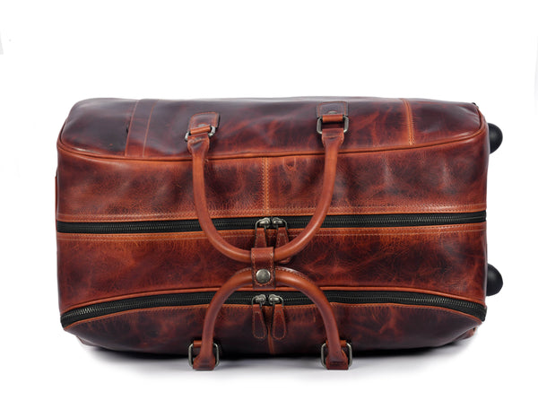 TerraCraft Leather Trolley Bag - Multicolor - Aaron Leather Goods