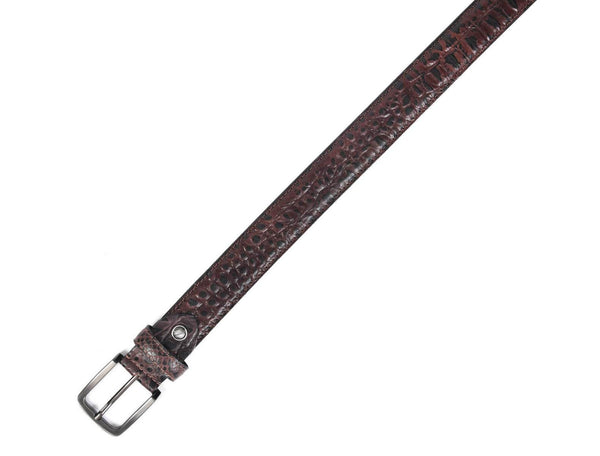 Aascent Premium Leather Wallet and Belt Combo Set - Brown - Aaron Leather Goods