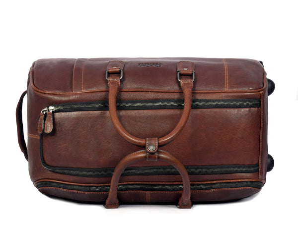 TerraCraft Leather Trolley Bag - Multicolor - Aaron Leather Goods