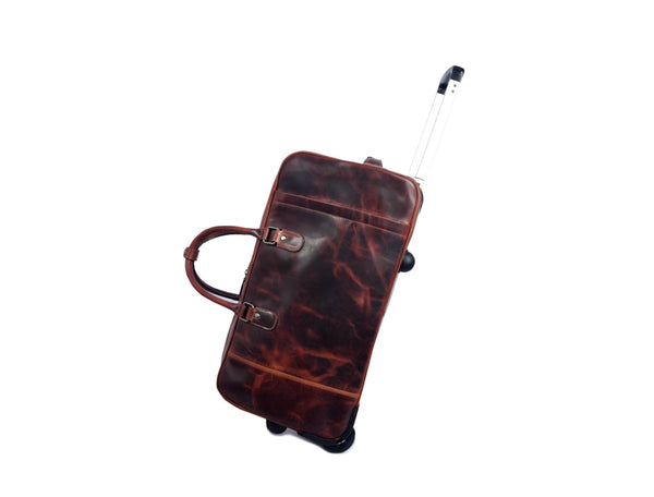 TerraCraft Leather Trolley Bag - Multicolor - Aaron Leather Goods