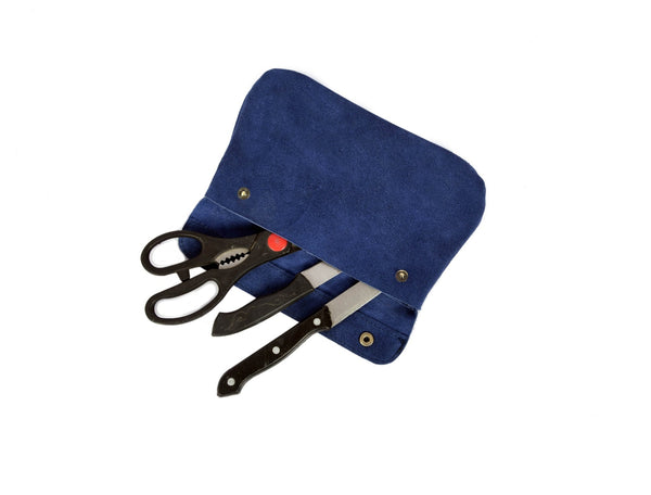 Malaga Canvas Knife Roll - Lavender - Aaron Leather Goods