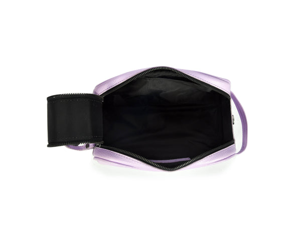 Amethyst Glow Leather Toiletry Bag - Lavender - Aaron Leather Goods