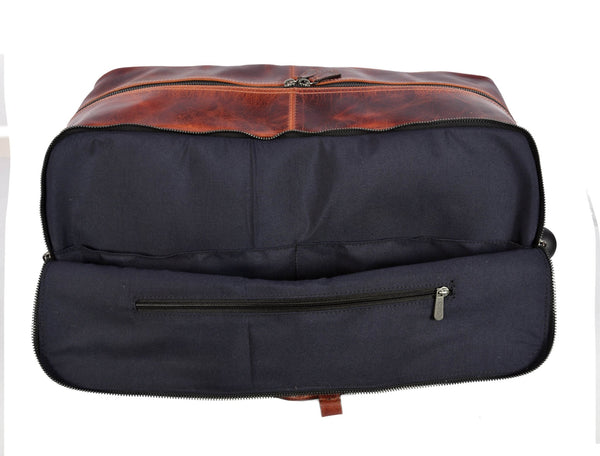 TerraCraft Leather Trolley Bag - Multicolor - Aaron Leather Goods