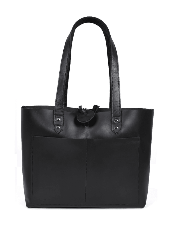 Melilla Travel Tote Bag – Raven Black - Aaron Leather Goods