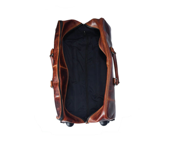 TerraCraft Leather Trolley Bag - Multicolor - Aaron Leather Goods