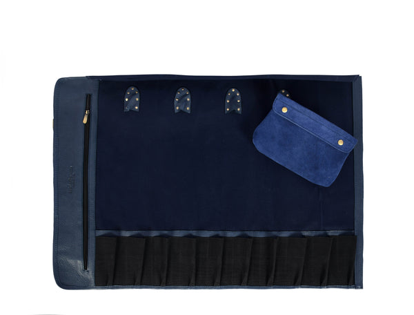 Malaga Canvas Knife Roll - Lavender - Aaron Leather Goods