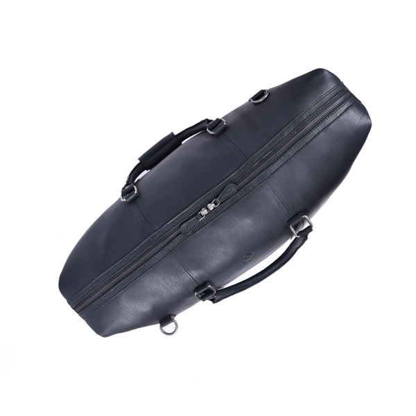 Premium Full-Grain Leather Travel Duffle Bag – 20" Weekender for Men & Women