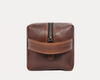 Leather Toiletry Bag - wb-27 - Aaron Leather Goods