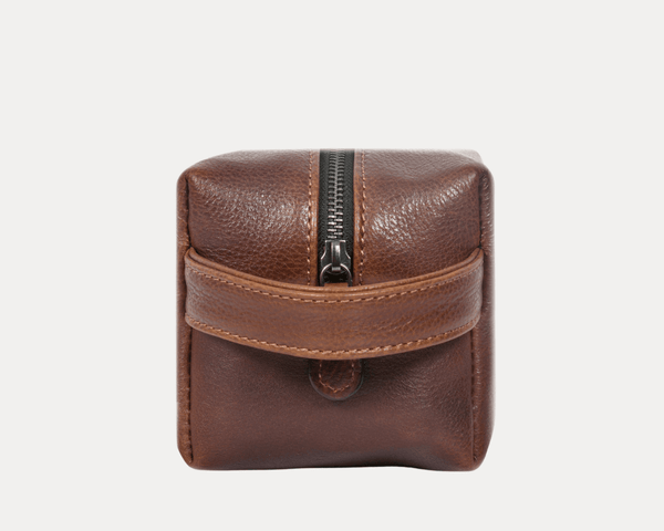 Leather Toiletry Bag - wb-27 - Aaron Leather Goods