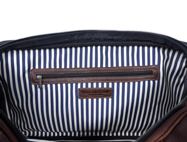 TerraCraft Leather Trolley Bag - Multicolor - Aaron Leather Goods