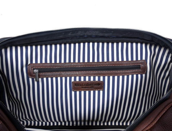 TerraCraft Leather Trolley Bag - Multicolor - Aaron Leather Goods