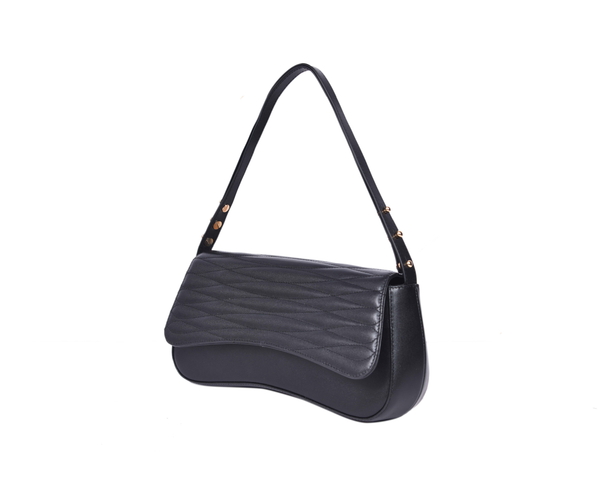 Premium Quilted Curved Shoulder Bag – Modern, Stylish & Luxuriously Crafted