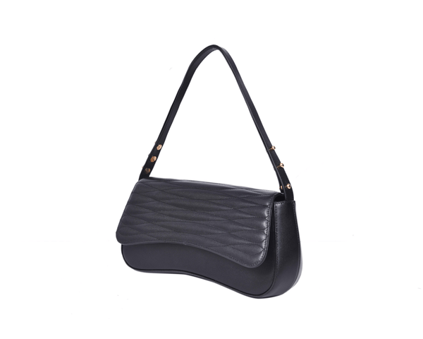 Premium Quilted Curved Shoulder Bag – Modern, Stylish & Luxuriously Crafted - Aaron Leather Goods