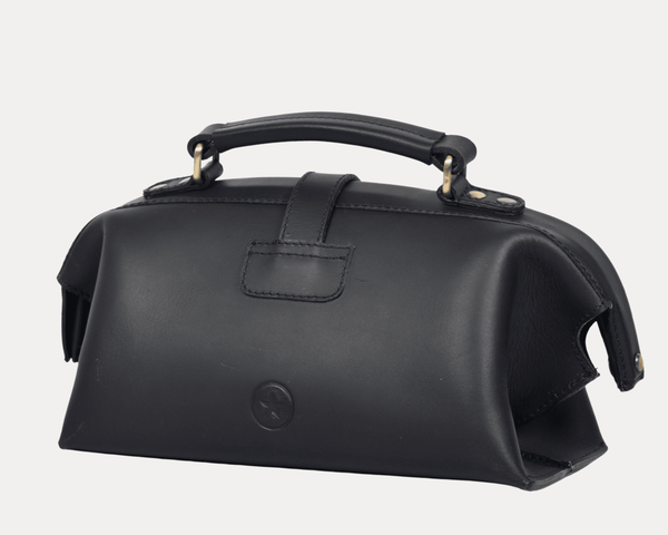 Premium Saddle Leather Toiletry Bag - Aaron Leather Goods