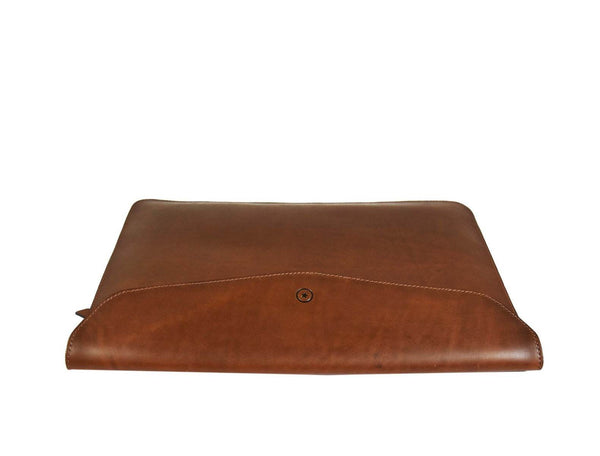 Tagus Macbook Laptop Sleeve Case - Caramel Brown - Aaron Leather Goods