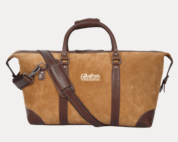 Premium Leather Travel Duffle Bag – Stylish & Durable - Aaron Leather Goods