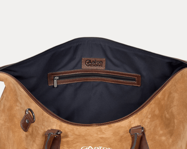 Leather Suede Duffle Bag - Aaron Leather Goods