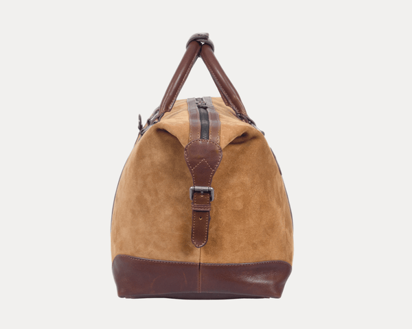Leather Suede Duffle Bag - Aaron Leather Goods