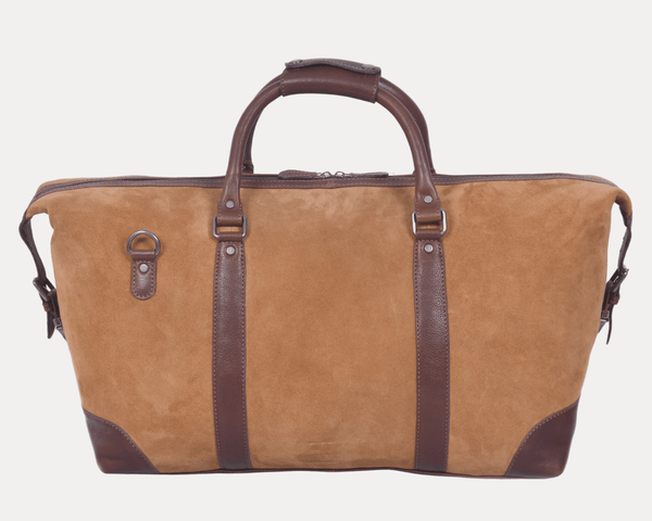 Leather Suede Duffle Bag - Aaron Leather Goods