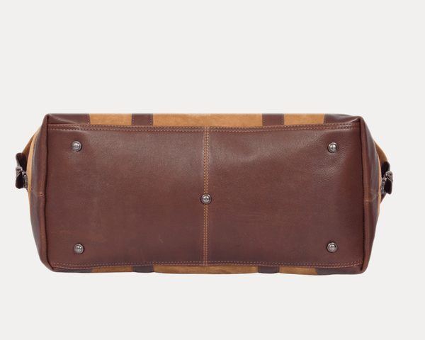 Leather Suede Duffle Bag - Aaron Leather Goods