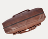 Handcrafted Leather Travel Duffle with Shoulder Strap - Aaron Leather Goods