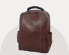 Premium Full-Grain Brown Leather Laptop Backpack – Stylish & Durable Travel Companion - Aaron Leather Goods