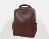 Premium Full - Grain Brown Leather Laptop Backpack – Stylish & Durable Travel Companion - Aaron Leather Goods