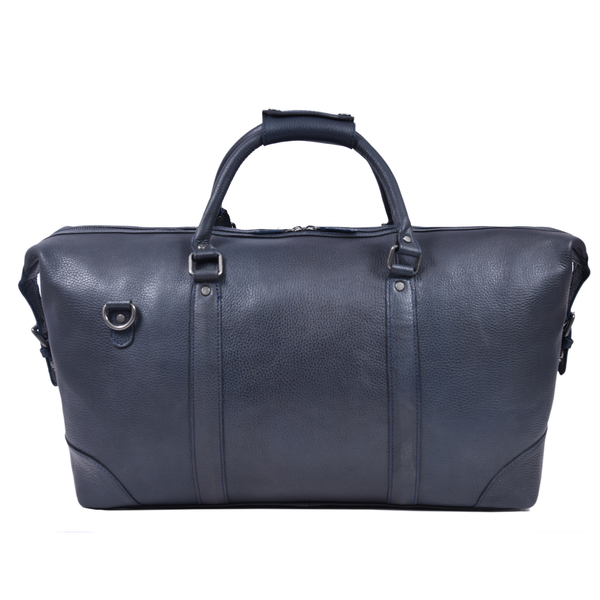 Premium Full-Grain Leather Travel Duffle Bag – 20" Weekender for Men & Women