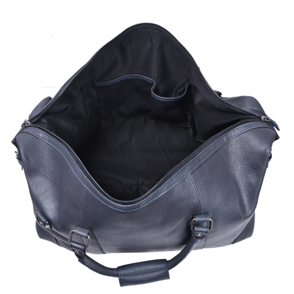 Premium Full-Grain Leather Travel Duffle Bag – 20" Weekender for Men & Women